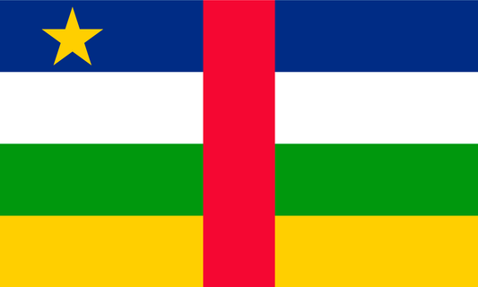 Central African Republic Flag Keychain