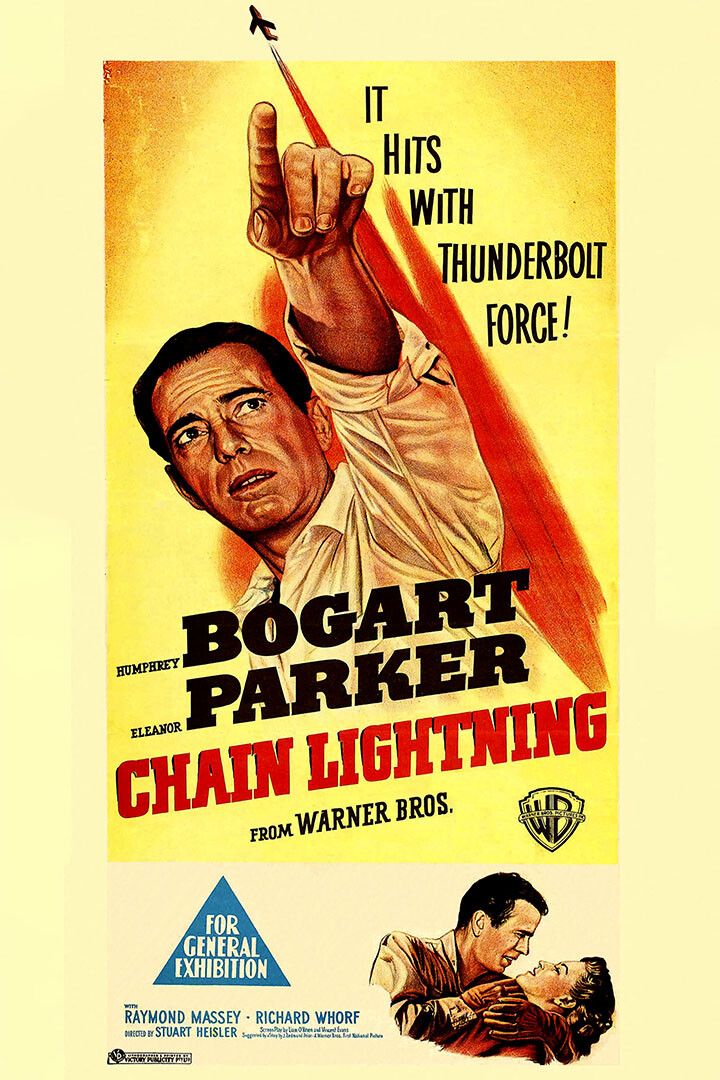 Chain Lightning Humphrey Bogart Movie Print Jigsaw Puzzle