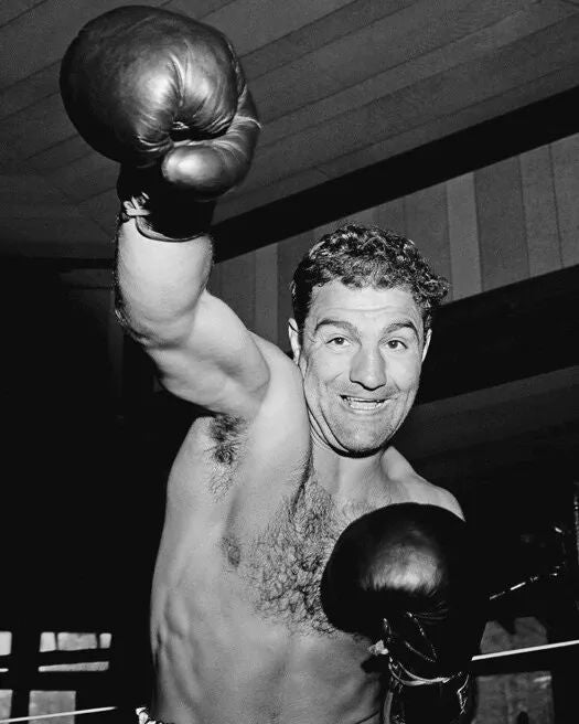 Champion Boxer Rocky Marciano Glossy Keychain Keychain Heavyweight