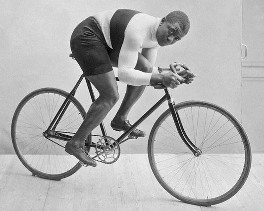 Champion Cyclist Marshall Major Taylor Glossy Keychain Keychain Superstar Print