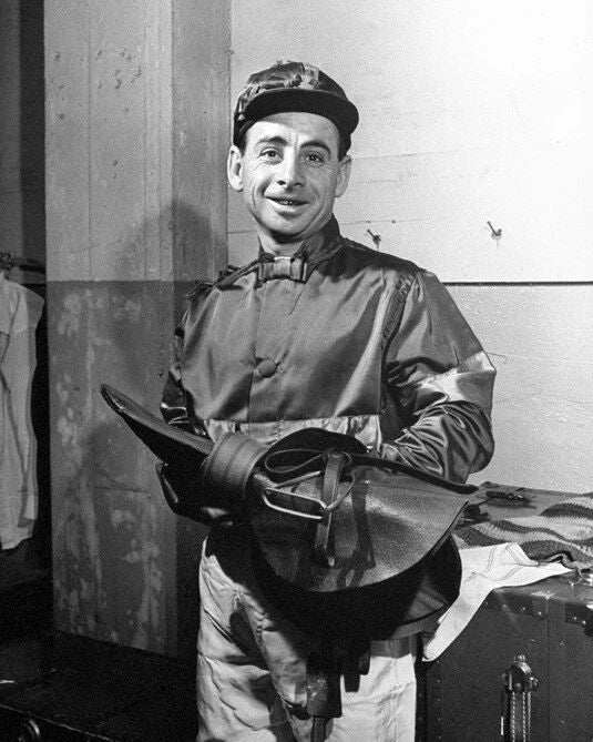 Champion Jockey Johnny Longden Glossy Magnet Print Horse Racing Magnet 1