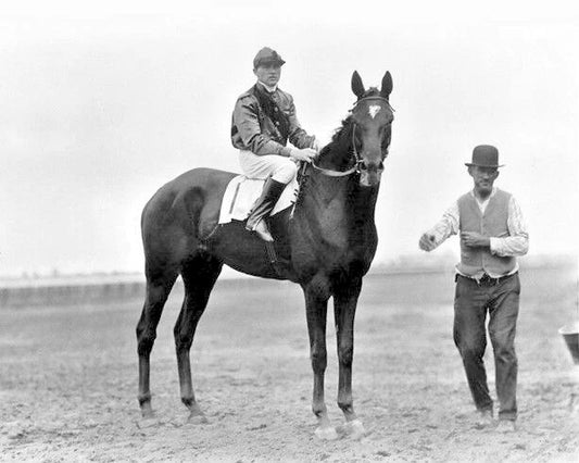 Champion Racehorse Exterminator Glossy Photo Willie Knapp Print Poster