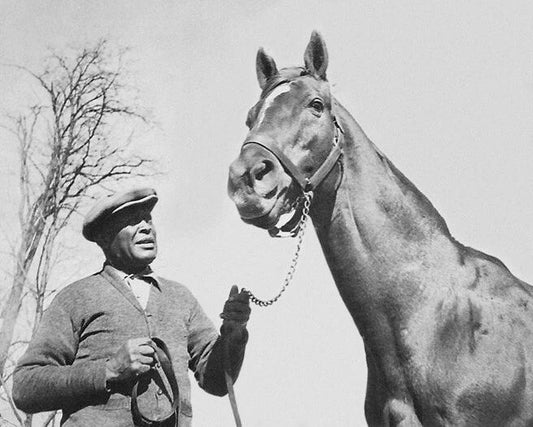 Champion Racehorse Man O War Glossy Magnet Groom Will Harbutt Print 2