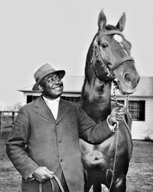 Champion Racehorse Man O War Glossy Magnet Groom Will Harbutt Magnet