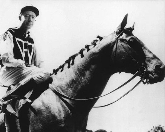 Champion Racehorse Seabiscuit And Red Pollard Photo Glossy Poster Print
