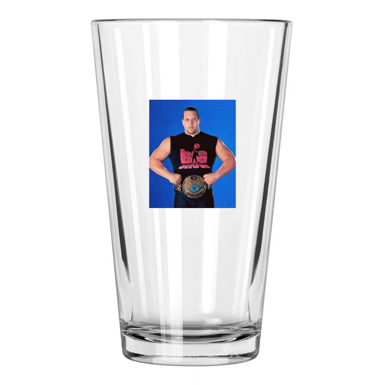 Champion Wrestler Big Show Photo Wrestling Wwf Wwe 2 Pint Beer Drinking Glass