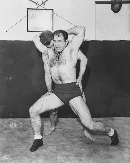 Champion Wrestler Jumping Joe Savoldi Glossy Magnet Wrestling Magnet