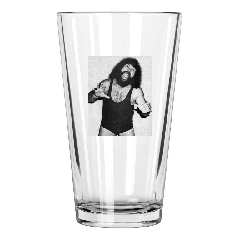 Champion Wrestler Pampero Firpo Photo Wrestling Nwa 1 Pint Beer Drinking Glass