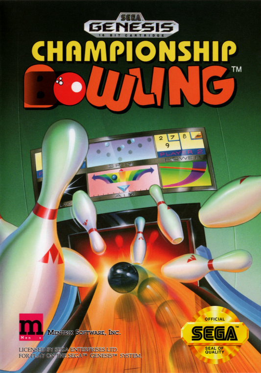 Championship Bowling (Usa) Genesis Print Poster