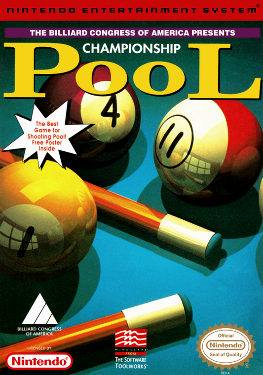Championship Pool (Usa) Nes Print Poster