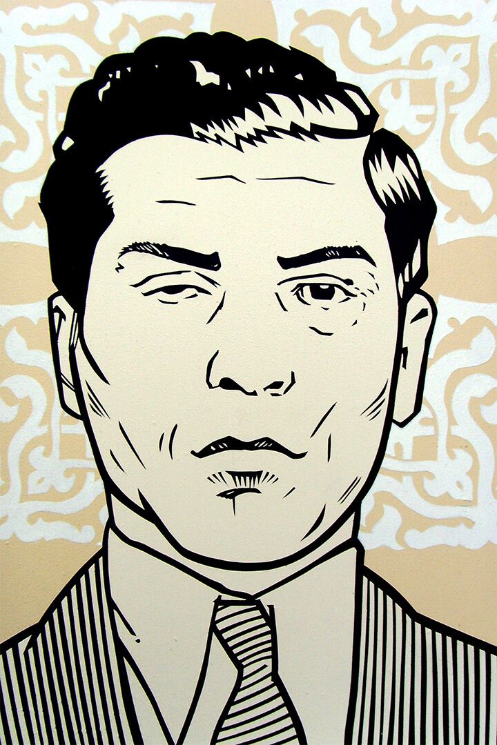 Charles Luciano Artistic Portrait Smuggler Painting Print Jigsaw Puzzle