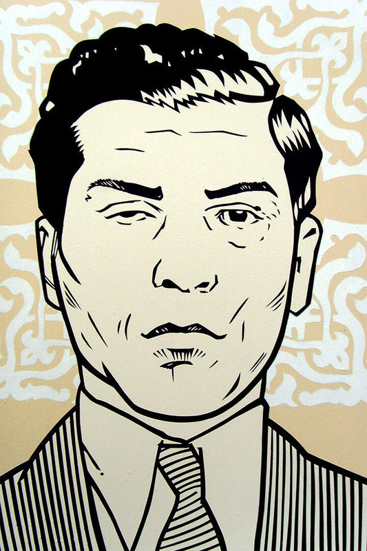 Charles Luciano Artistic Portrait Smuggler Painting Print Jigsaw Puzzle