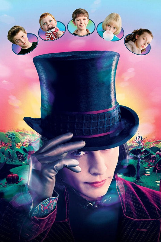 Charlie Chocolate Factory Vintage Movie Cinema Jigsaw Puzzle