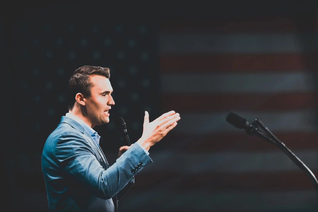 Charlie Kirk Us Flag True Patriot American Hero Tribute Wall Poster