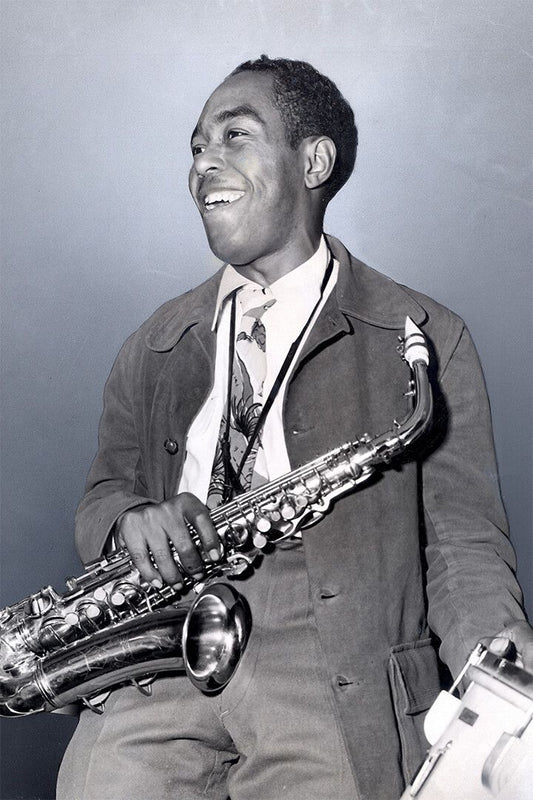 Charlie Parker Holding Saxophone Print Jigsaw Puzzle
