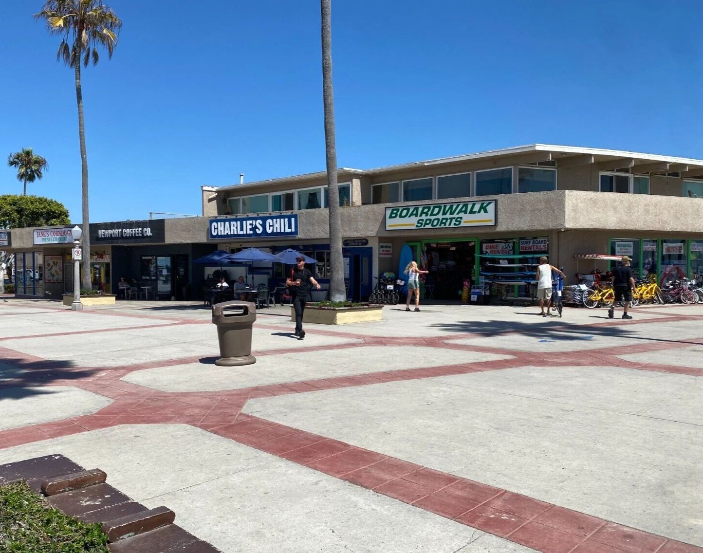 Charlie'S Chili & Boardwalk Sports Newport Beach Pier Ca Picture Magnet