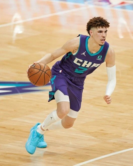 Charlotte Hornets Lamelo Ball Glossy Photo Poster Basketball Print