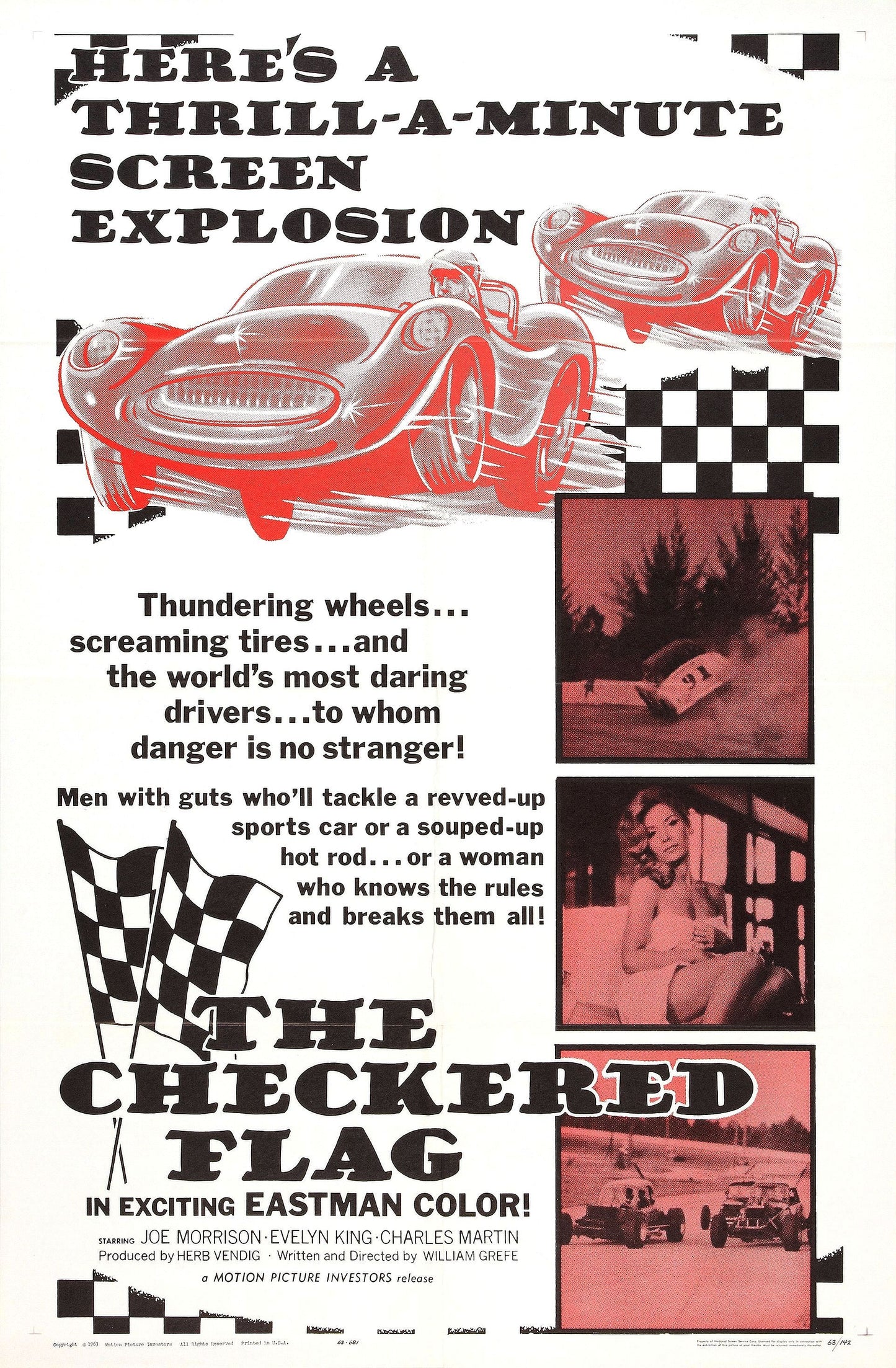 Checkered Flag 01 Movie Magnet