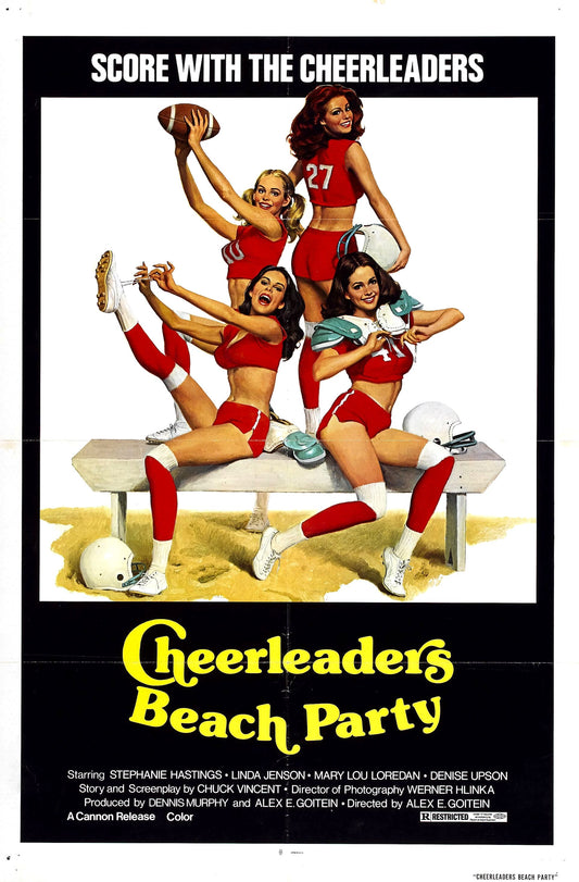 Cheerleaders Beach Party 01 Movie Magnet