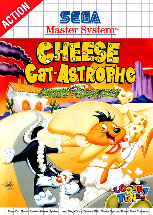 Cheese Cat Astrophe Starring Speedy Gonzales Sega Master System Print Poster