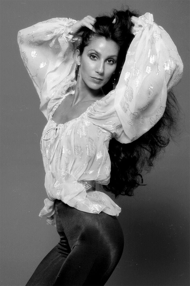 Cher Posing Off The Shoulder Blouse Print Jigsaw Puzzle