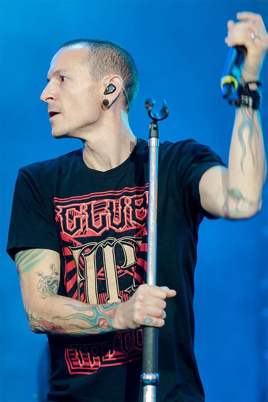 Chester Bennington Rock Music Songwriter Print Jigsaw Puzzle