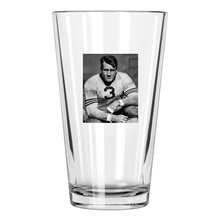 Chicago Bears Bronko Nagurski Photo Football Hof 63 Pint Beer Drinking Glass