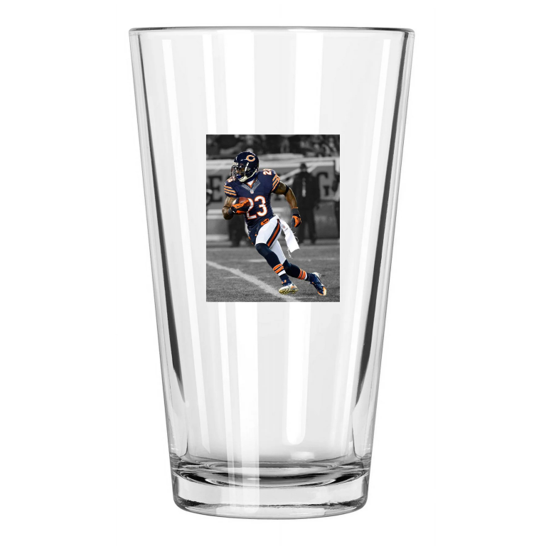 Chicago Bears Devin Hester Photo Spotlight Football Pint Beer Drinking Glass