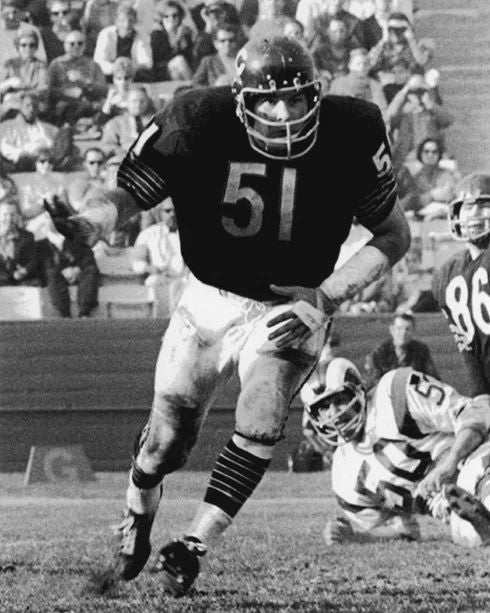 Chicago Bears Dick Butkus Glossy Keychain Nfl Football Keychain Hof 79 2