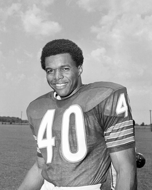 Chicago Bears Gale Sayers Glossy Photo Nfl Football Print Portrait Hof 77