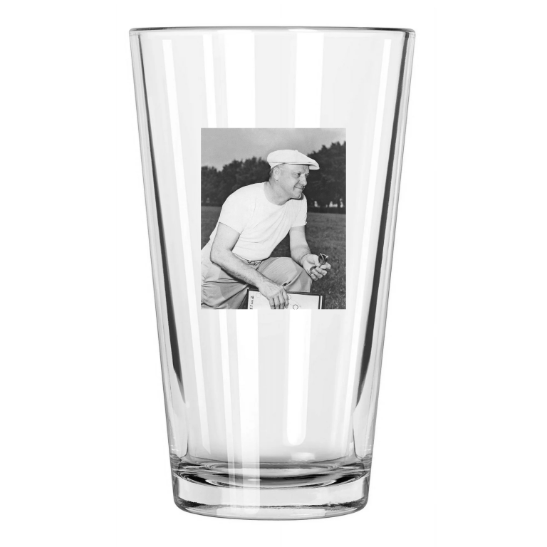 Chicago Bears George Halas Photo Football 2 Pint Beer Drinking Glass