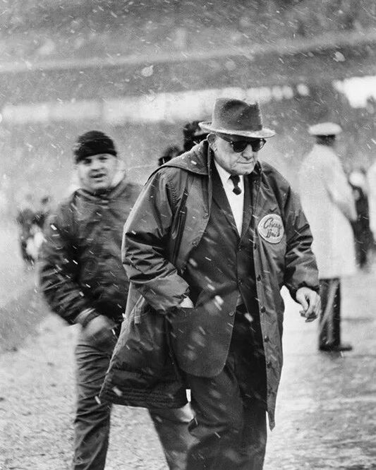 Chicago Bears George Halas Glossy Magnet Snowfall Print