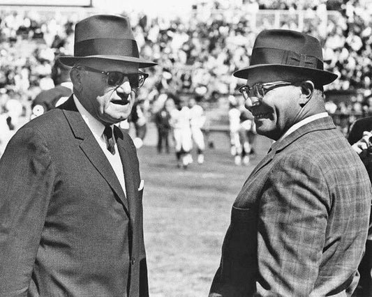 Chicago Bears George Halas And Packers Vince Lombardi Magnet Print