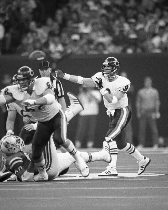 Chicago Bears Jim Mcmahon Glossy Photo Football Print Poster Super Bowl Xx 2