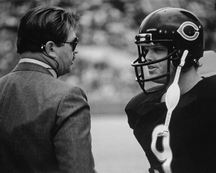 Chicago Bears Mike Ditka And Jim Mcmahon Glossy Magnet Football Magnet