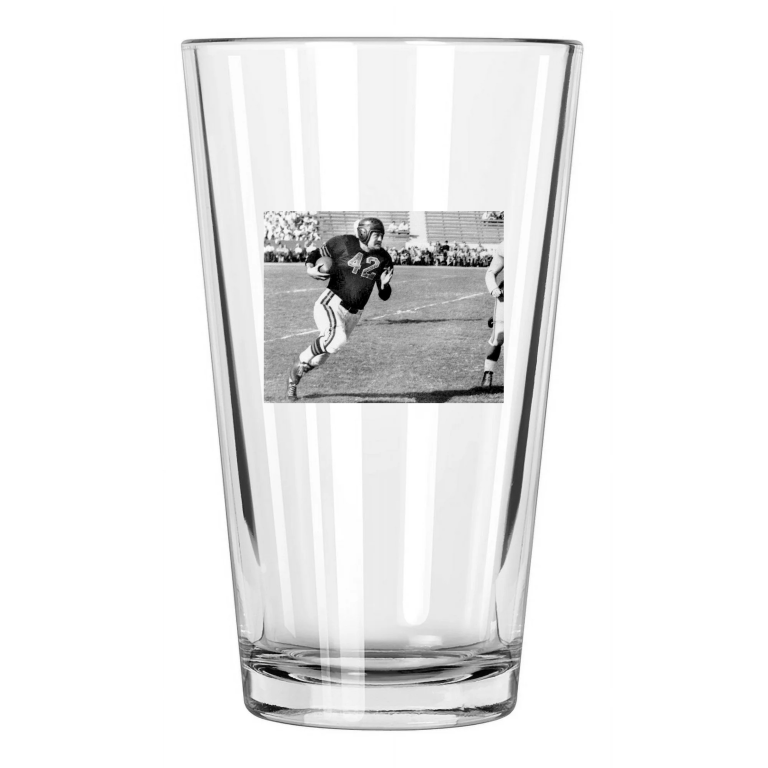 Chicago Bears Sid Luckman Photo Football Hof 65 Pint Beer Drinking Glass
