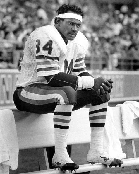 Chicago Bears Walter Payton Glossy Photo Football Reprint Print Hof 93