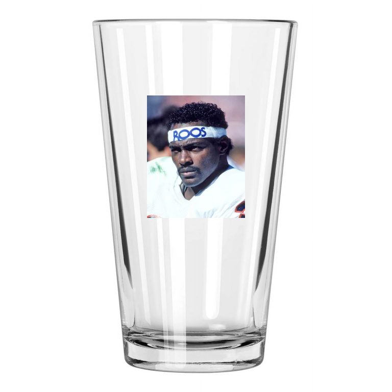 Chicago Bears Walter Payton Photo Football Hof 93 2 Pint Beer Drinking Glass