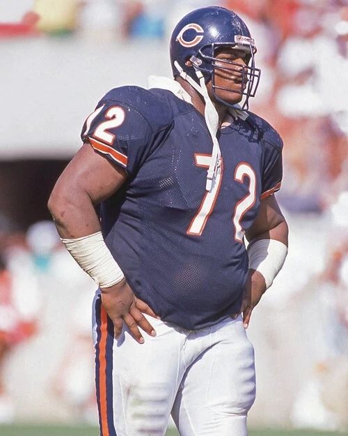 Chicago Bears William 'Fridge' Perry Glossy Photo Football Print