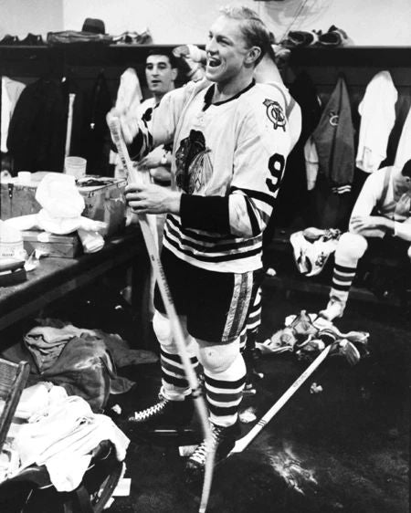 Chicago Blackhawks Bobby Hull Glossy Magnet Hockey Locker Room Print Hof 83