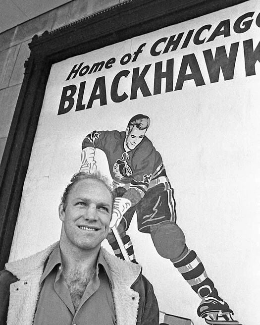 Chicago Blackhawks Bobby Hull Glossy Photo Nhl Hockey Print Portrait