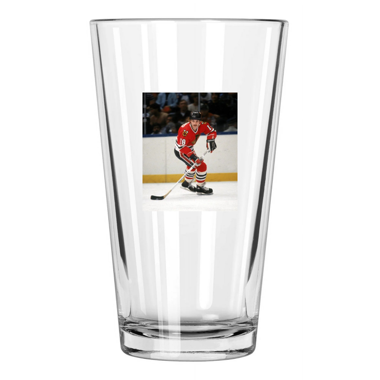 Chicago Blackhawks Denis Savard Photo Hockey Pint Beer Drinking Glass