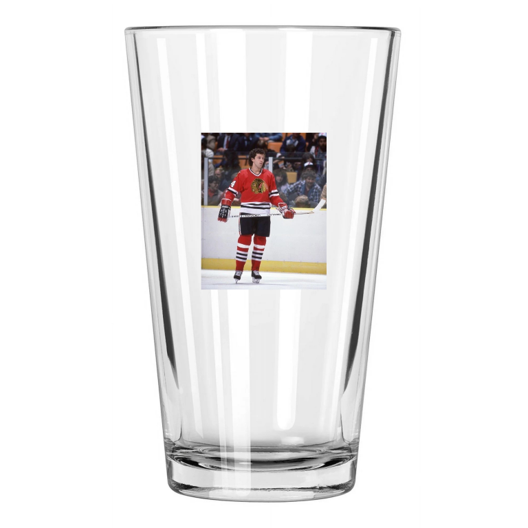 Chicago Blackhawks Doug Wilson Photo Hockey Hof 2020 Pint Beer Drinking Glass