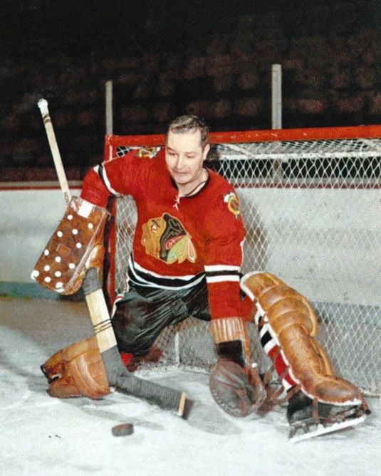 Chicago Blackhawks Glenn Hall Glossy Photo Nhl Hockey Print Poster Hof 75
