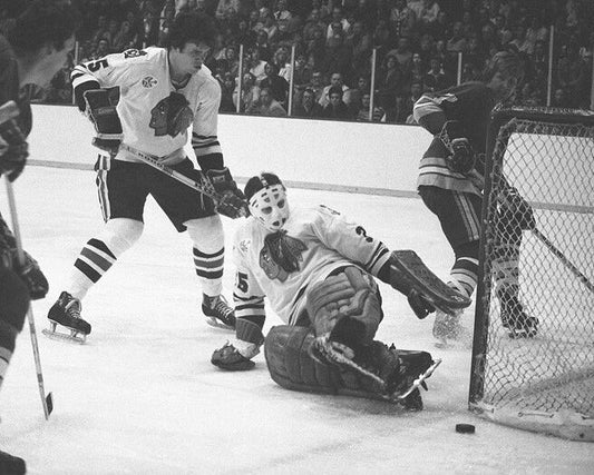 Chicago Blackhawks Goalie Tony Esposito Glossy Keychain Hockey Print Hof 88