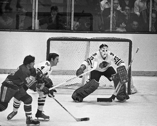 Chicago Blackhawks Goalie Tony Esposito Glossy Keychain Nhl Hockey Print
