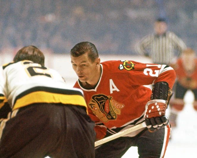 Chicago Blackhawks Stan Mikita Glossy Magnet Nhl Hockey Print Hof 83