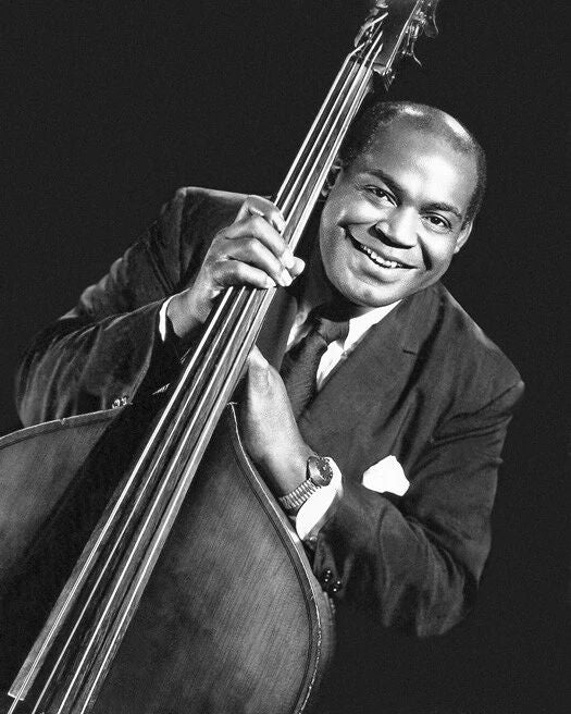 Chicago Blues Singer Willie Dixon Glossy Keychain Print Double Bass Keychain