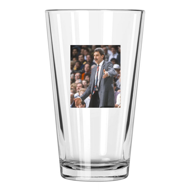 Chicago Bull Coach Phil Jackson Photo Nba Basketball Pint Beer Drinking Glass