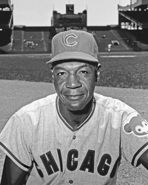 Chicago Cubs Buck O'Neil Glossy Photo 1St Mlb Black Manager Print